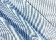 Trabalhe a tela 100% da camisa do poliéster 130GSM/urdidura ocasional listras azuis feitas malha da tela
