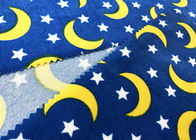 a impressão da água da tela de veludo de algodão 140GSM para a matéria têxtil home Moons o teste padrão de estrelas