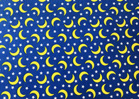 a impressão da água da tela de veludo de algodão 140GSM para a matéria têxtil home Moons o teste padrão de estrelas