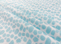 cópia 100% azul material do leopardo do velo da tela de veludo do poliéster 210GSM