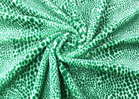 material 100% do velo do poliéster 210GSM para a cópia home do leopardo do verde de matéria têxtil