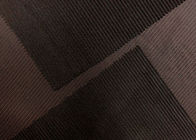 A tela impressa do veludo de algodão elegante para a roupa descansa Brown escuro 235GSM