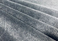Tela Ducth Cationic de veludo do poliéster 200GSM para Sofa Grey Twill Color