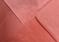 descansos 100% da tela do veludo de algodão do poliéster 180GSM que fazem a cor vermelha Salmon