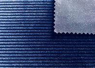 tela elástico do veludo de algodão do poliéster de 250GSM 92% para azuis marinhos dos acessórios