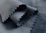 Tela cinzenta do veludo de algodão do poliéster/220GSM que faz malha a tela fina do veludo de algodão