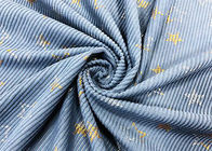 230GSM que bronzeia a tela do veludo de algodão do poliéster/a tela azul veludo de algodão das estrelas