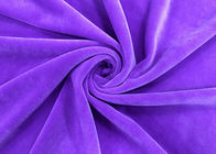A tela macia super de veludo do poliéster elástico de 92% para brinquedos dirige a violeta de matéria têxtil