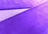 A tela macia super de veludo do poliéster elástico de 92% para brinquedos dirige a violeta de matéria têxtil