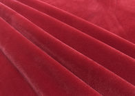 obscuridade macia super elástico da tela de veludo 240GSM - Spandex do poliéster 8 do vermelho 92