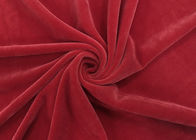 obscuridade macia super elástico da tela de veludo 240GSM - Spandex do poliéster 8 do vermelho 92