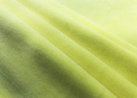 luz de confecção de malhas da tela de veludo do estiramento da urdidura 300GSM - poliéster amarelo da cor 92%