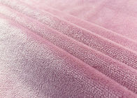 largura 100% de confecção de malhas do rosa 160cm da urdidura do poliéster da tela do brinquedo do luxuoso 190GSM