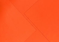 240GSM tela 100% macia do poliéster DWR para a laranja fluorescente dos acessórios