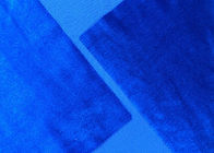 tela 100% macia de veludo do poliéster 200GSM para a cor home dos azuis marinhos de matéria têxtil
