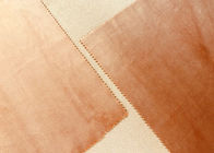 obscuridade brilhante do micro brilho bonito macio da tela de veludo 205GSM - cor alaranjada