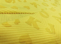 o poliéster 100% macio o alfabeto 210GSM gravado rotula a micro tela de veludo - amarelo