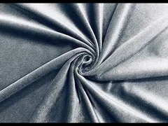 200GSM Tecido de Veludo de Poliéster Ducto Cationico Para Sofá Cinza de Cor Twill