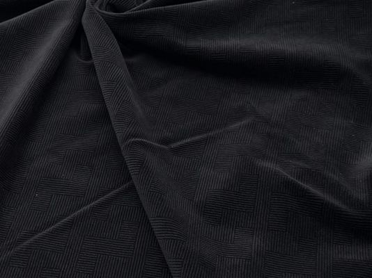 Tecido de poliéster de veludo micro elástico perfeito para vestidos