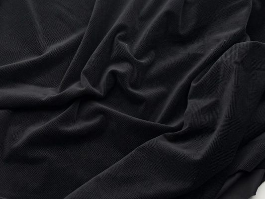 Tecido de poliéster de veludo micro elástico perfeito para vestidos