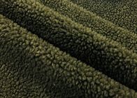 tela geral macia de 150cm/verde azeitona da tela da cobertura velo de Woollike Sherpa