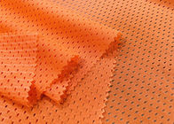 a tela de malha do poliéster 110GSM para a segurança de tráfego do forro do desgaste dos esportes veste a laranja de néon