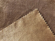 130GSM 100 por cento de tela escovada poliéster da camurça para a forma da cor de Brown da roupa