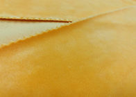 Veludo amarelo escuro de Microfiber do poliéster do material 280GSM 92% da tela de veludo
