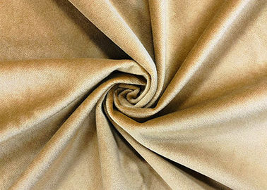 poliéster 100% amarelo verde-oliva macio do material de veludo 240GSM para a matéria têxtil home