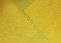 poliéster 100% macio tela gravada de veludo do teste padrão 210GSM micro - amarelo