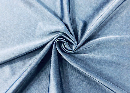 poliéster de 200GSM 85% que faz malha a tela elástico para o embaçamento azul do roupa de banho colorido